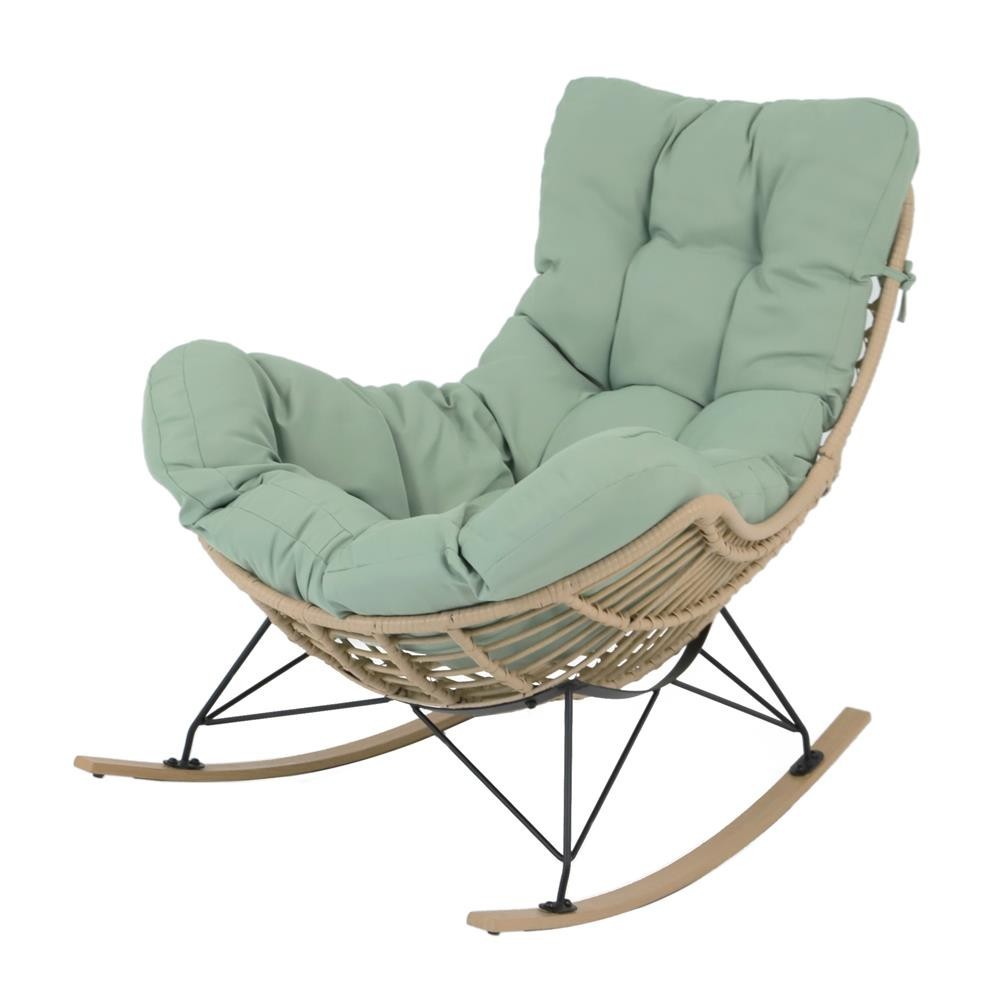 SPRING เก้าอี้พักผ่อน ROCKING SERENE สีเขียว จัดส่งโดย HomePro