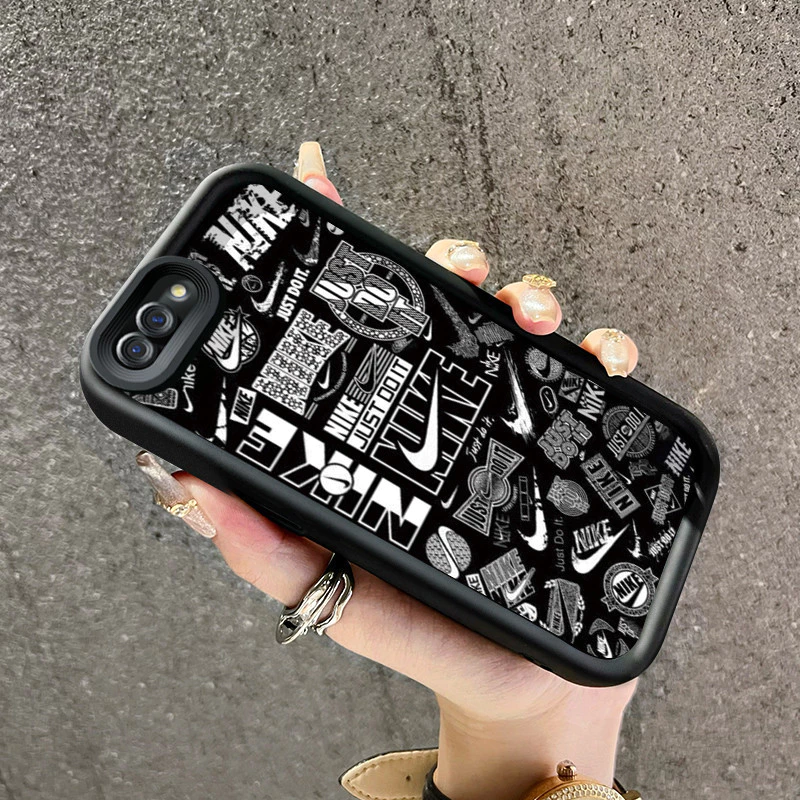 เคสสำหรับ OPPO A5 A3s A12E Realme C1 เคสกระแสแฟชั่นกันกระแทก Silikon เคสป้องกันกล้องคลุมทั้งหมด