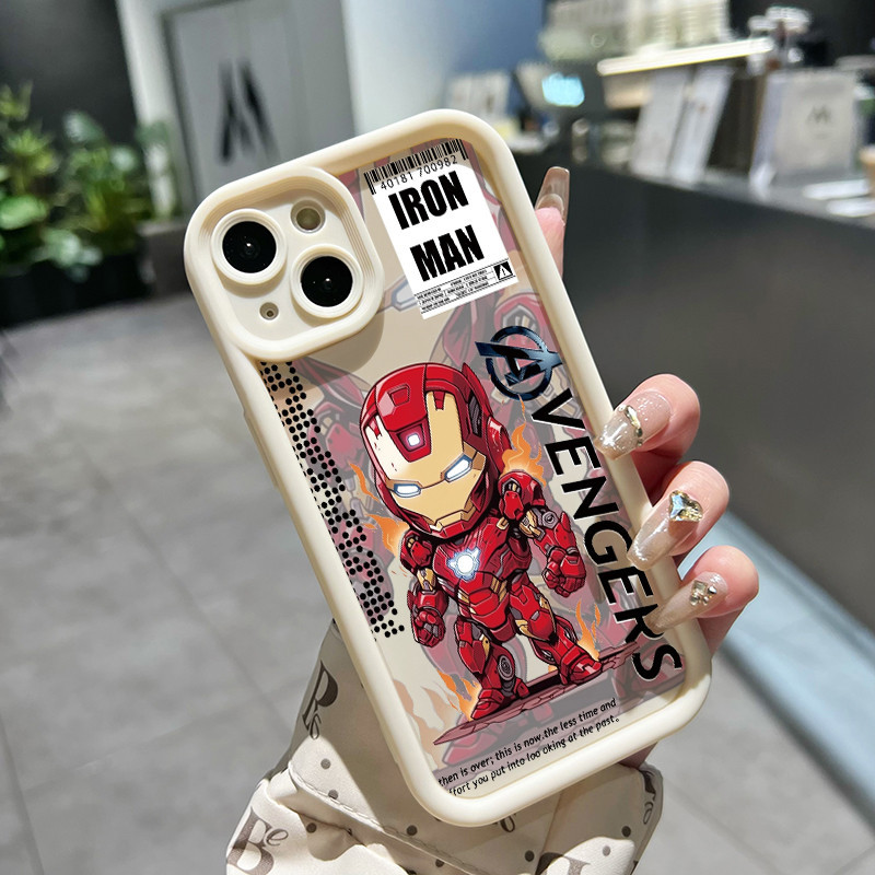 เคสสำหรับ VIVO Y22 VIVO Y22s เคสป้องกันลายฮักักและไอรอนแมนน่ารักดีไ - รูปที่ 2