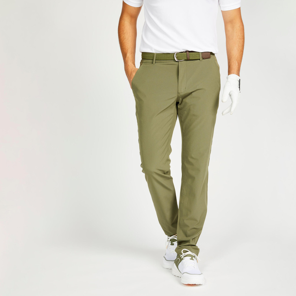 INESIS - กางเกงขายาวสำหรับนักกอล์ฟผู้ชายรุ่น WW500 (สีกากี) - Men's golf trousers - WW 500 khaki