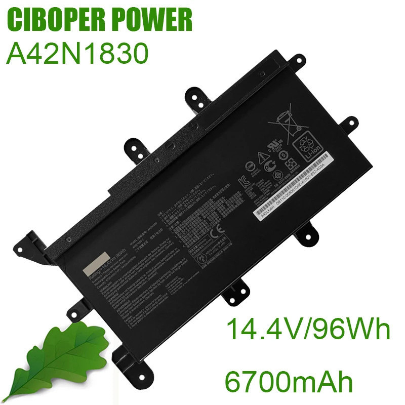 CP Original แบตเตอรี่แล็ปท็อป A42N1830 14.4V/96WH สำหรับ ROG G703GX-E5039T G703GXR-EV EV031T G703GX-