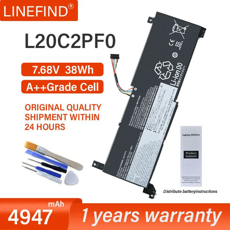 L20C2PF0 V14 L20M2PF0 L20L3PF0 L20C3PF0 G2แบตเตอรี่สำหรับ Lenovo I Deap AD L20L2PF0 Gen 6 V15 V17 IT