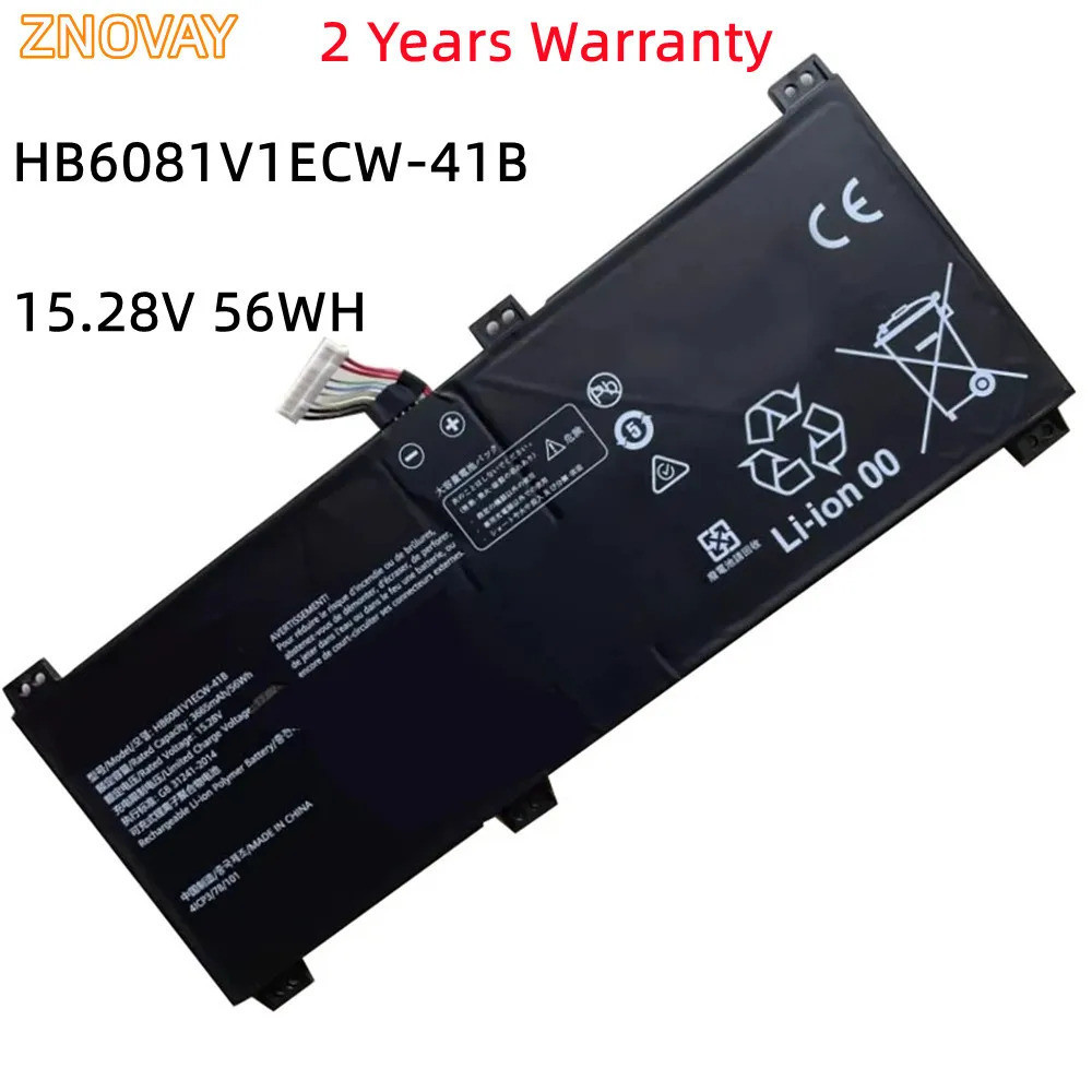 ZNOVAY HB6081V1ECW-41B แบตเตอรี่แล็ปท็อปสำหรับ Huawei MagicBook Pro 2020 10210U Honor V700 MateBook 