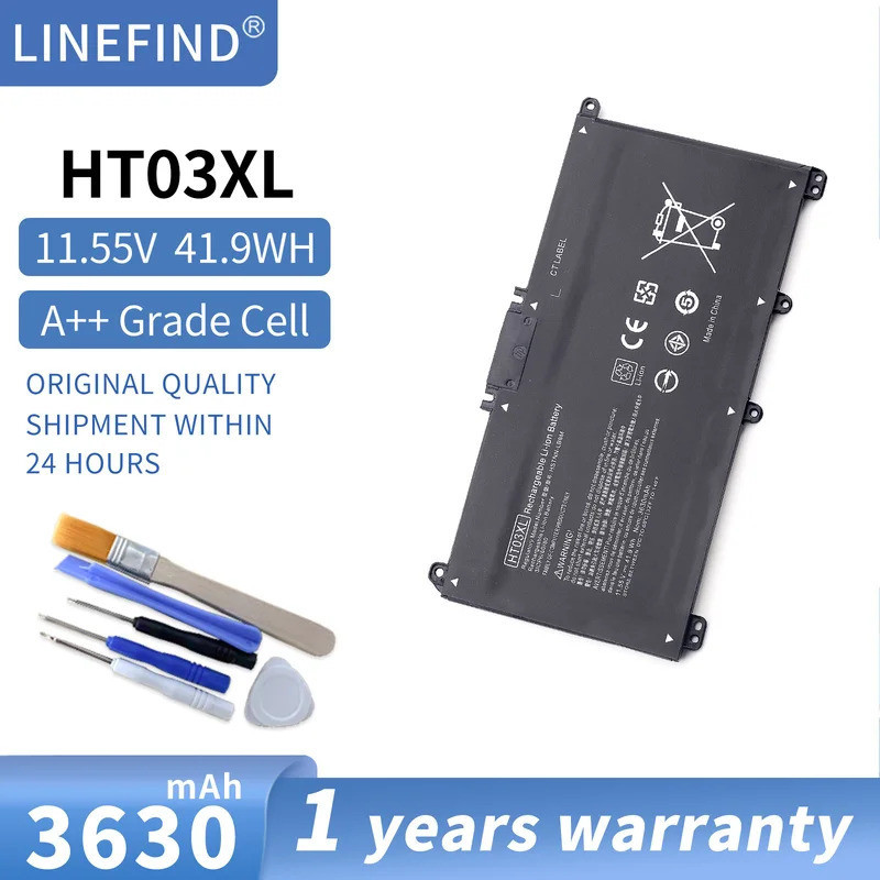 HT03XL 11.4V 41.04W 3600MAh แบตเตอรี่แล็ปท็อปสำหรับ HP L11119-855 L11421-1C1 L11421-2C2 L11 Pavilion