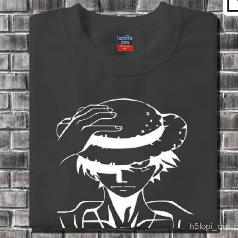 【High quality】LUFFY HAT PRINT T-SHIRT UNISEX- ANIME