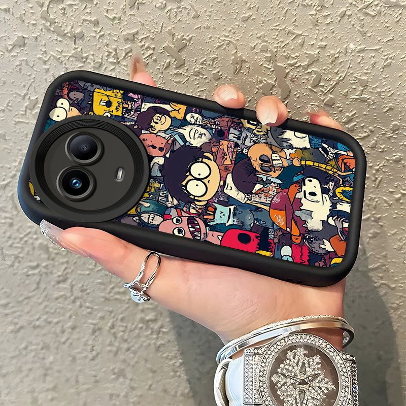 เคสสำหรับ Realme 11 4G 11 5G 11X 5G C67 5G V50s 5G Narzo 60X 5G เคสป้องกันครอบรูปแบบการ์ตูน