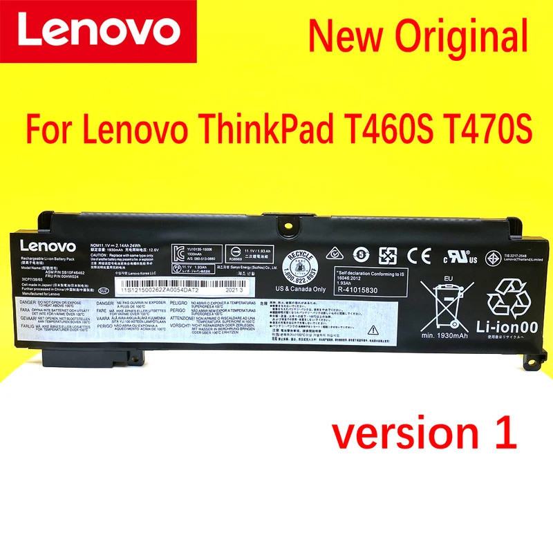 แบตเตอรี่เดิมสำหรับ Lenovo T Hink P AD T460s T470s 01AV405 01AV407 00HW022 00HW024 00HW025 00HW038 1