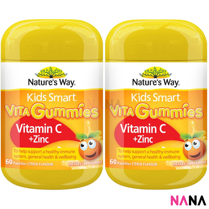 Nature's Way Nature's Way Kids Smart Vita Gummies Vitamin C + Zinc 60 Gummies x 2 (EXP:02 2025)