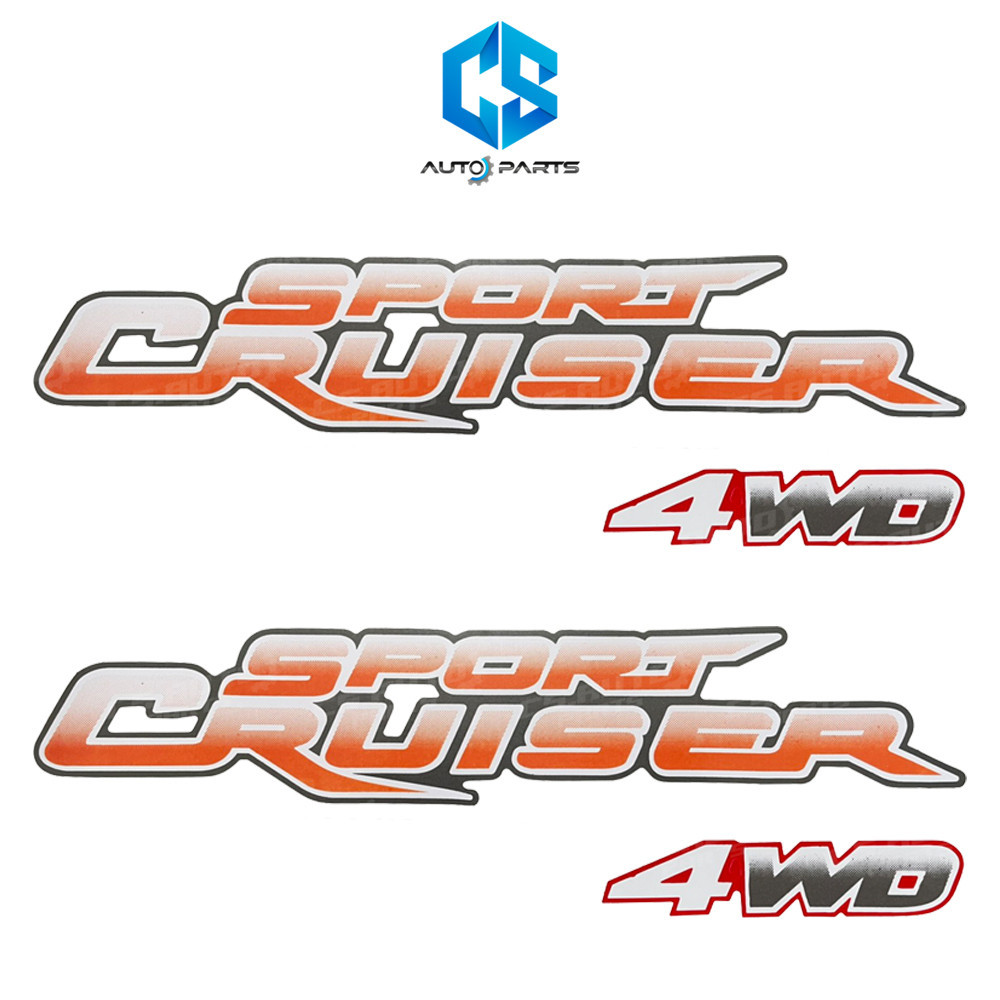 สติ๊กเกอร์ SPORT CRUISER 4WD - TOYOTA TIGER SPORT CRUISER (ติดข้างท้ายกระบะ)