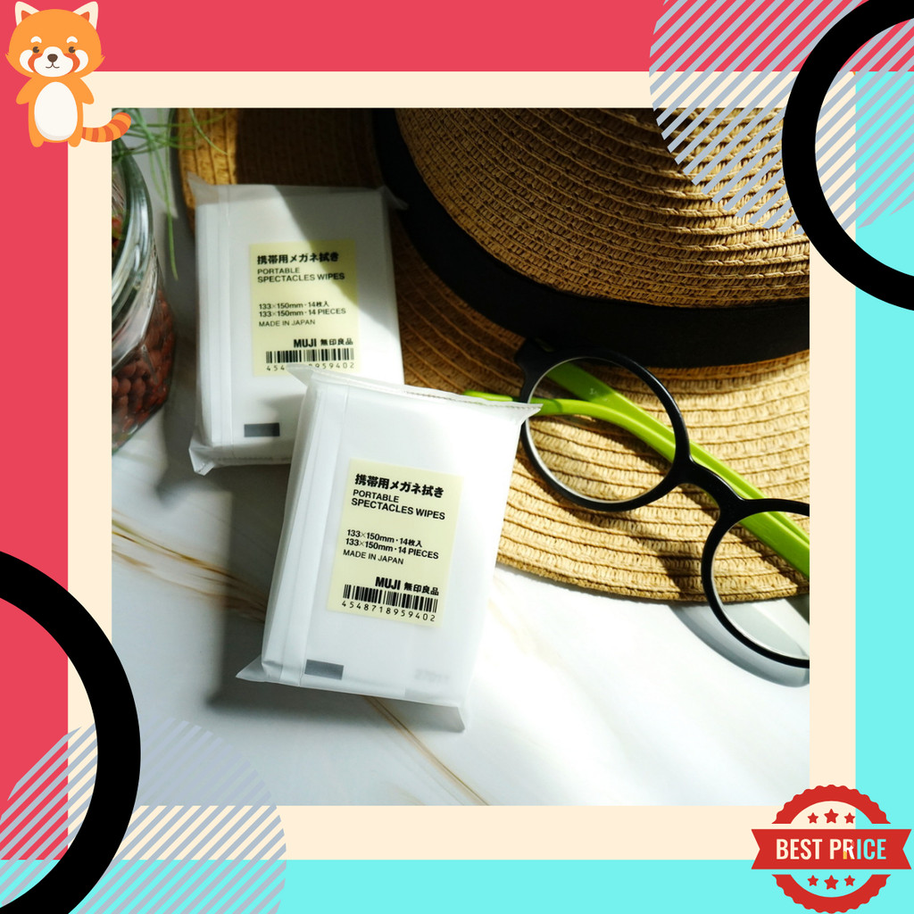 MUJI กระดาษเช็ดแว่นมูจิ Lens Cleansing Glasses สินค้าพร้อมส่งทุกวัน