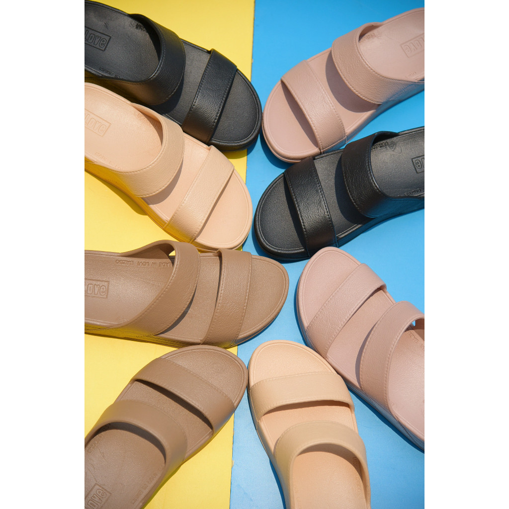 รองเท้าเเฟชั่นผู้หญิงเเบบเเตะ Flip Flop เเบบสวม No. 12241 NE&NA Collection Shoes