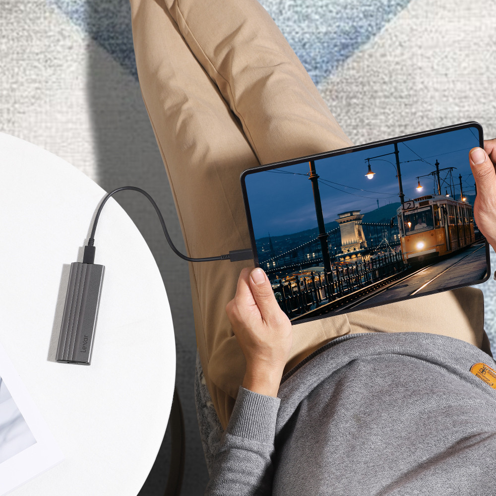 กล่องสำหรับแปลงเอสเอสดี Lexar E300 M.2 SSD Enclosure USB 3.2 Gen 2 (LPAE300-RNBNG)_3