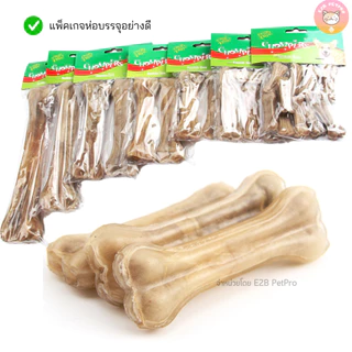 หนังวัวอัดกระดูกChompers กระดูกสุนัข ของเล่นสุนัข ทนต่อการกัดบดเคี้ยวและสุขภาพฟันที่ดี F007