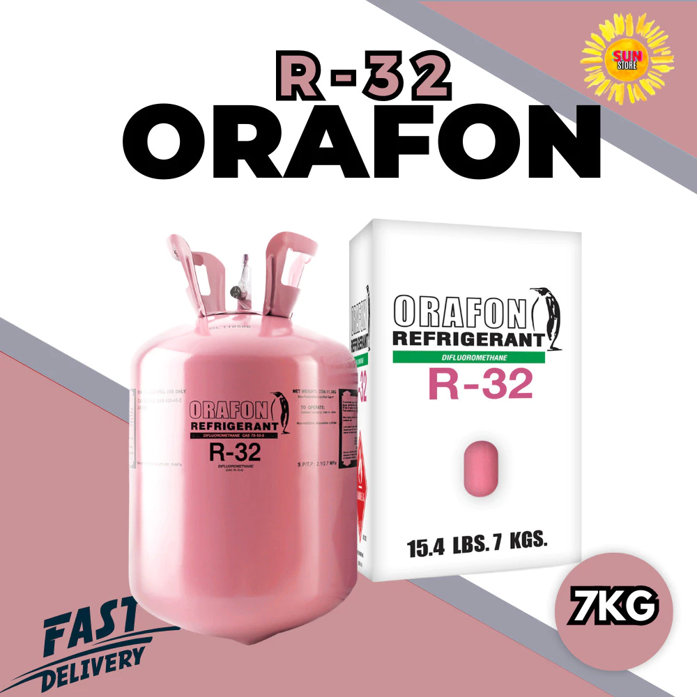 น้ำยาแอร์ R32 ยี่ห้อ ORAFON บรรจุน้ำยา 7KG. ออกใบกำกับภาษีได้
