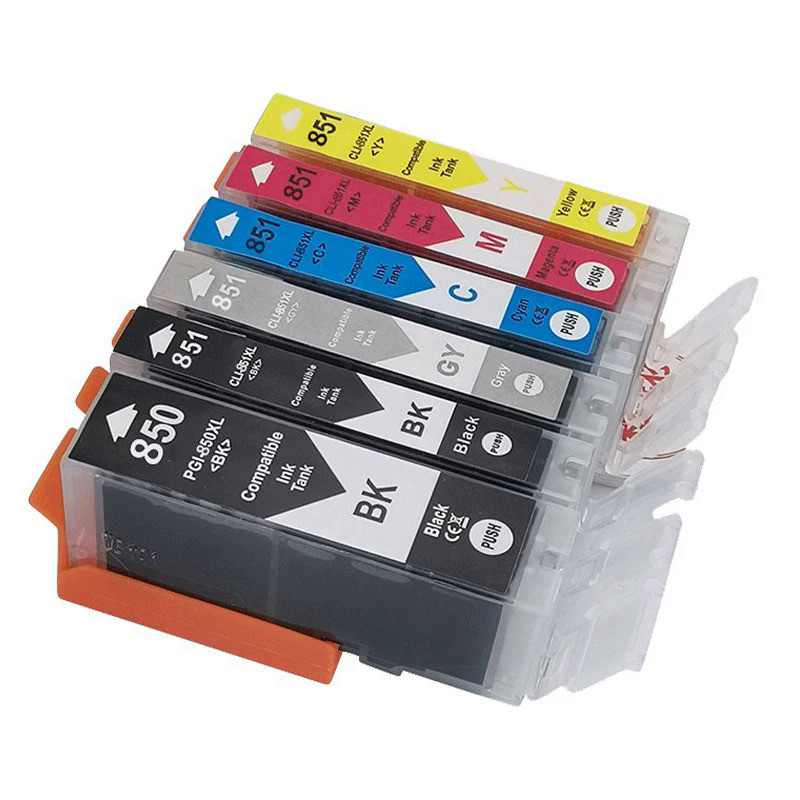 PGI-850 CLI-851 Compatible Ink Cartridge for Canon PGI850 CLI851 PIXMA MG7580 IP7280 IP8780 MX728 MX