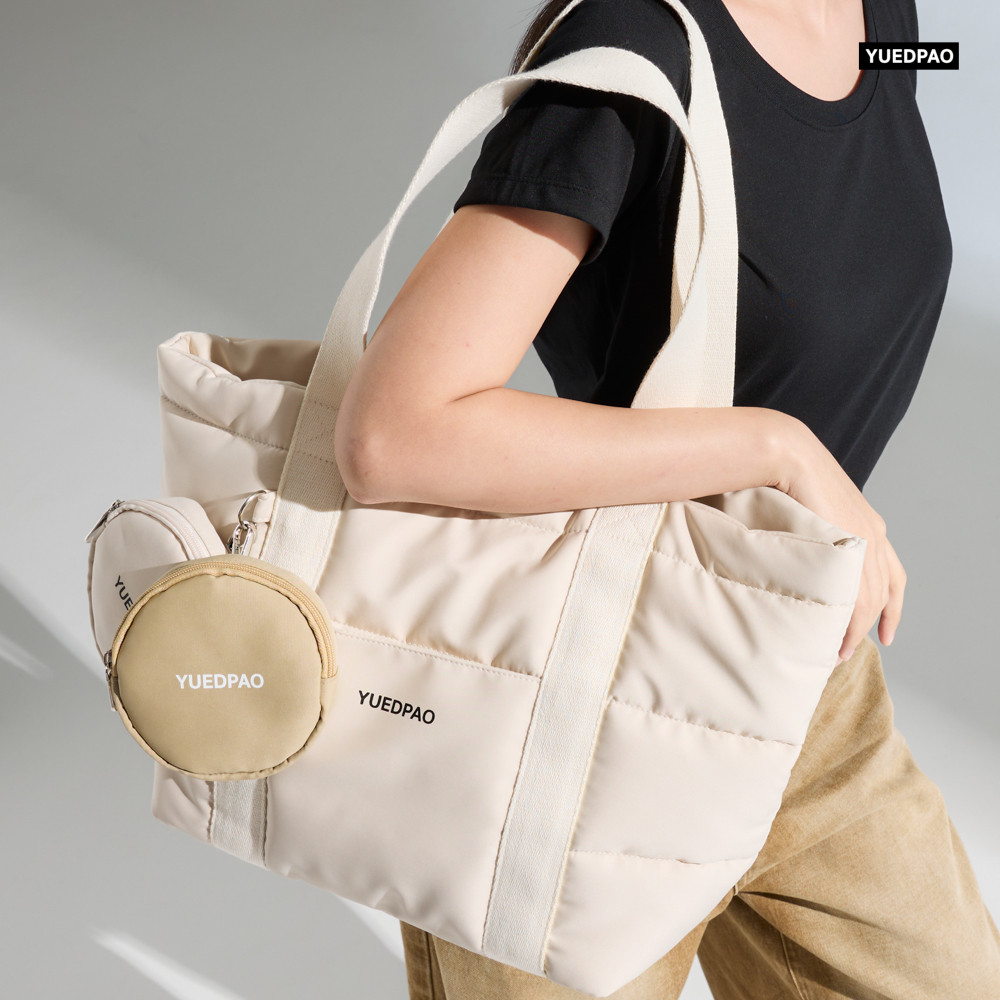 Yuedpao Fluffy Bag Collection กระเป๋าสะพายข้างแฟชั่น กระเป๋ายืดเปล่า กระเป๋าอเนกประสงค์และกันน้ำ กระเป๋านุ่มนิ่ม