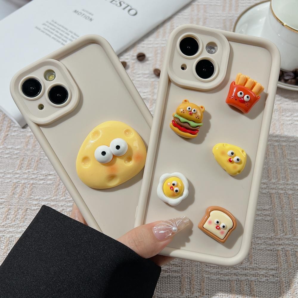 เหมาะสำหรับ เคสไอโฟน11 7 8 Plus X XR XS MAX 15 14 13 12 3D DIY เคสโทรศัพท์นุ่มรูปแบบน่ารัก