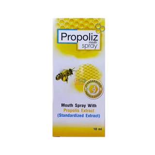 สเปรย์พ่นคอ โพรโพลิซ Propoliz Mouth Spray สเปรย์ฉีดปาก propolis สูตรกระชาย 10-15 ml 1 ขวด / แบบอม Lozenge Chewy Mixs