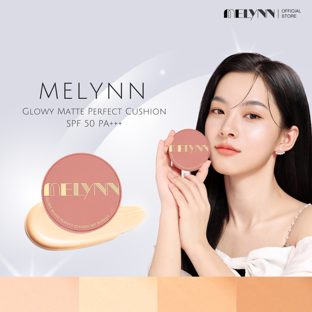 ซื้อ (NEW) MELYNN - Glowy Matte Perfect Cushion SPF 50 PA+++ คุชชั่นเนื้อเเมตต์ คุมมัน กันน้ำ กันเหงื่อ ไม่ง้อคอนซีลเลอร์ เคร