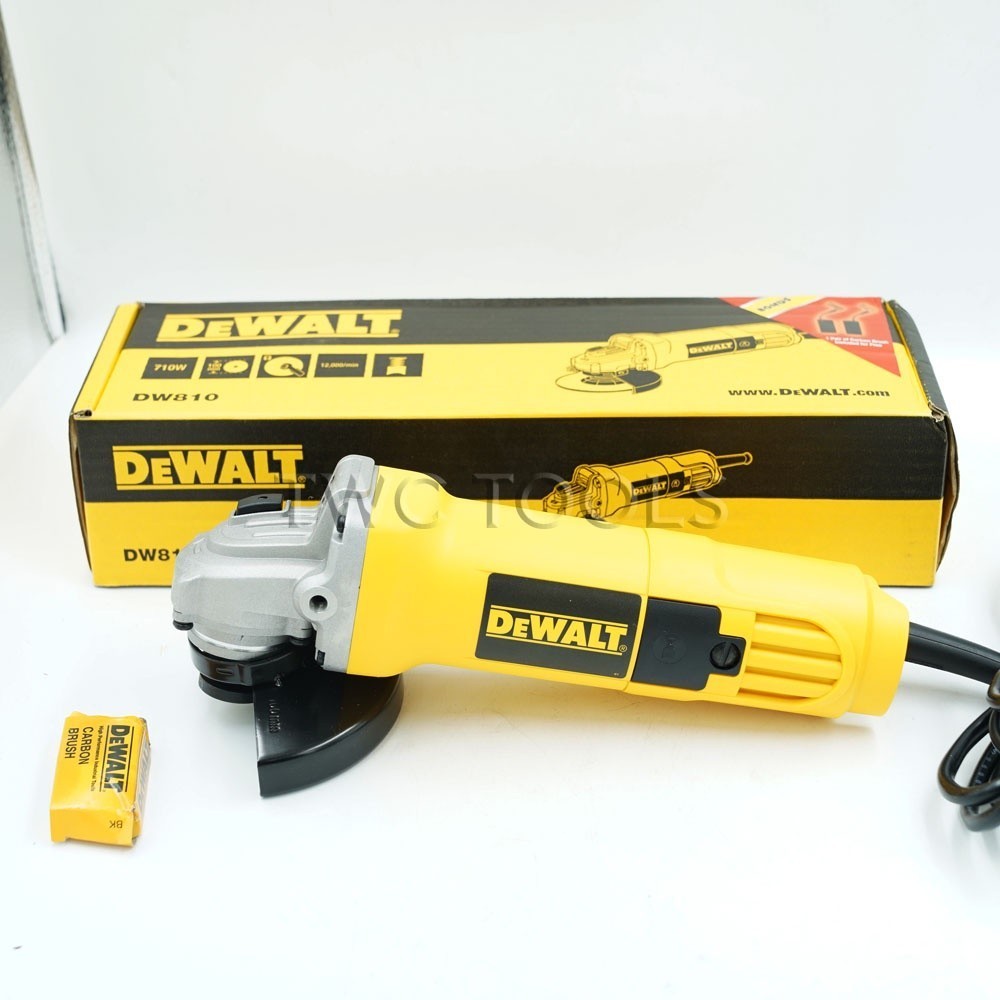 DEWALT เครื่องเจียร์ไฟฟ้า เจียรมือ ลูกหมู 4 นิ้ว รุ่น DW810 710วัตต์