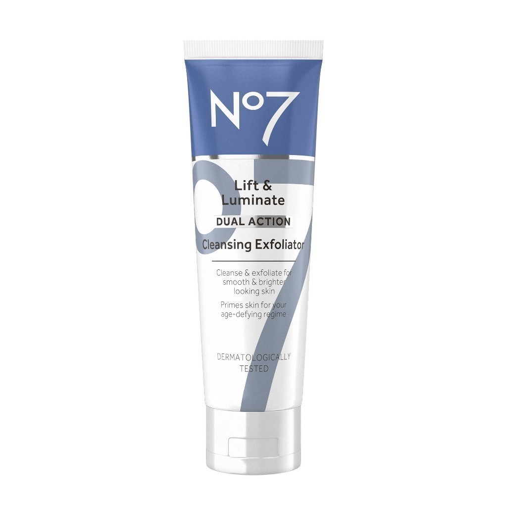 No7 Lift & Luminate Dual Action Cleansing Exfoliator 100Ml นัมเบอร์เซเว่น ลิฟท์ แอนด์ ลูมิเนท ดูออล แอคชั่น คลีนซิ่ง เอ็กซ์โฟลิเอเตอร์ 100 มล.N