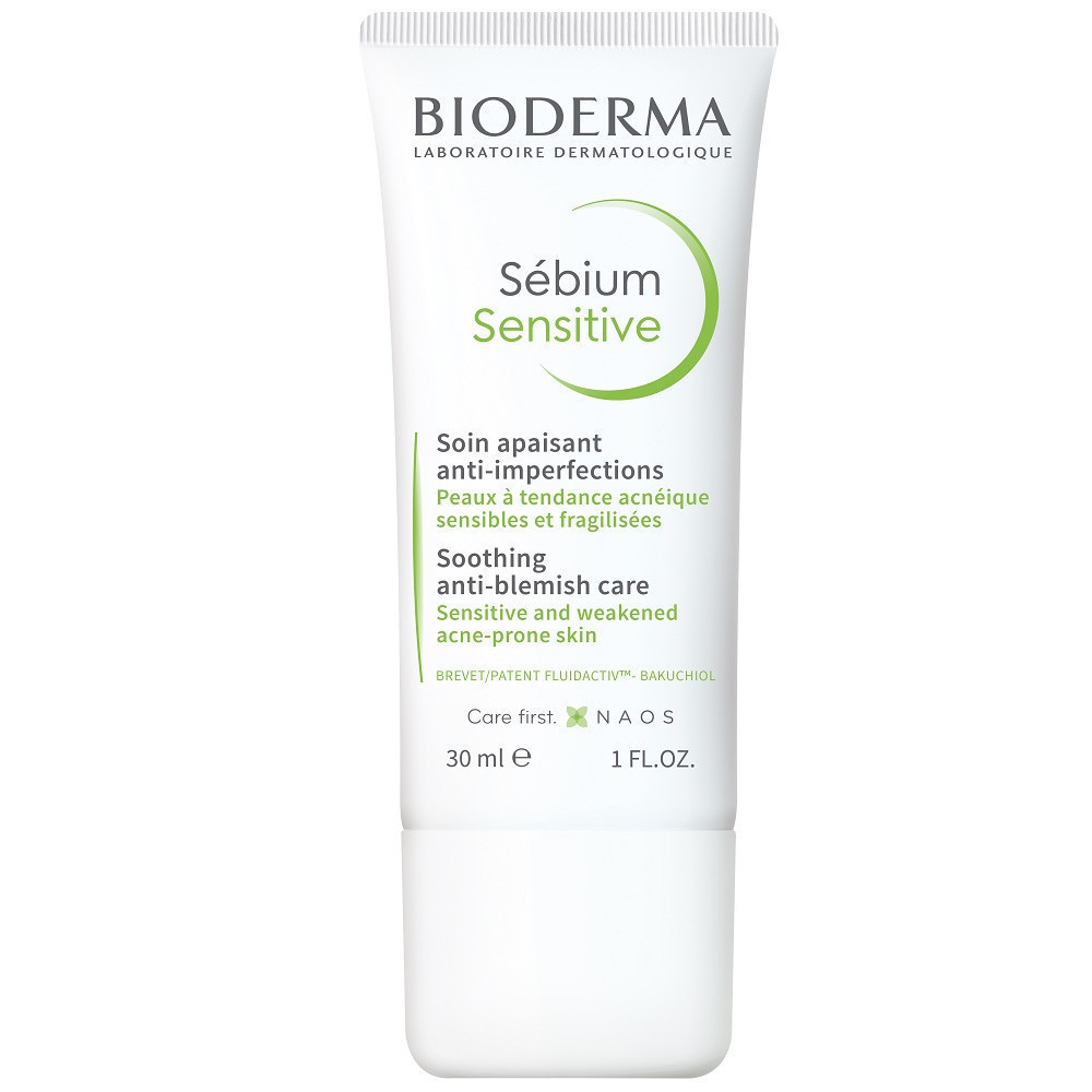 Bioderma ไบโอเดอร์มา ซีเบี่ยม เซนซิทีฟ ผลิตภัณฑ์บำรุงผิวหน้าควบคุมความมัน ลดเลือนรอยสิว (สำหรับผิวมัน) 30 มล.