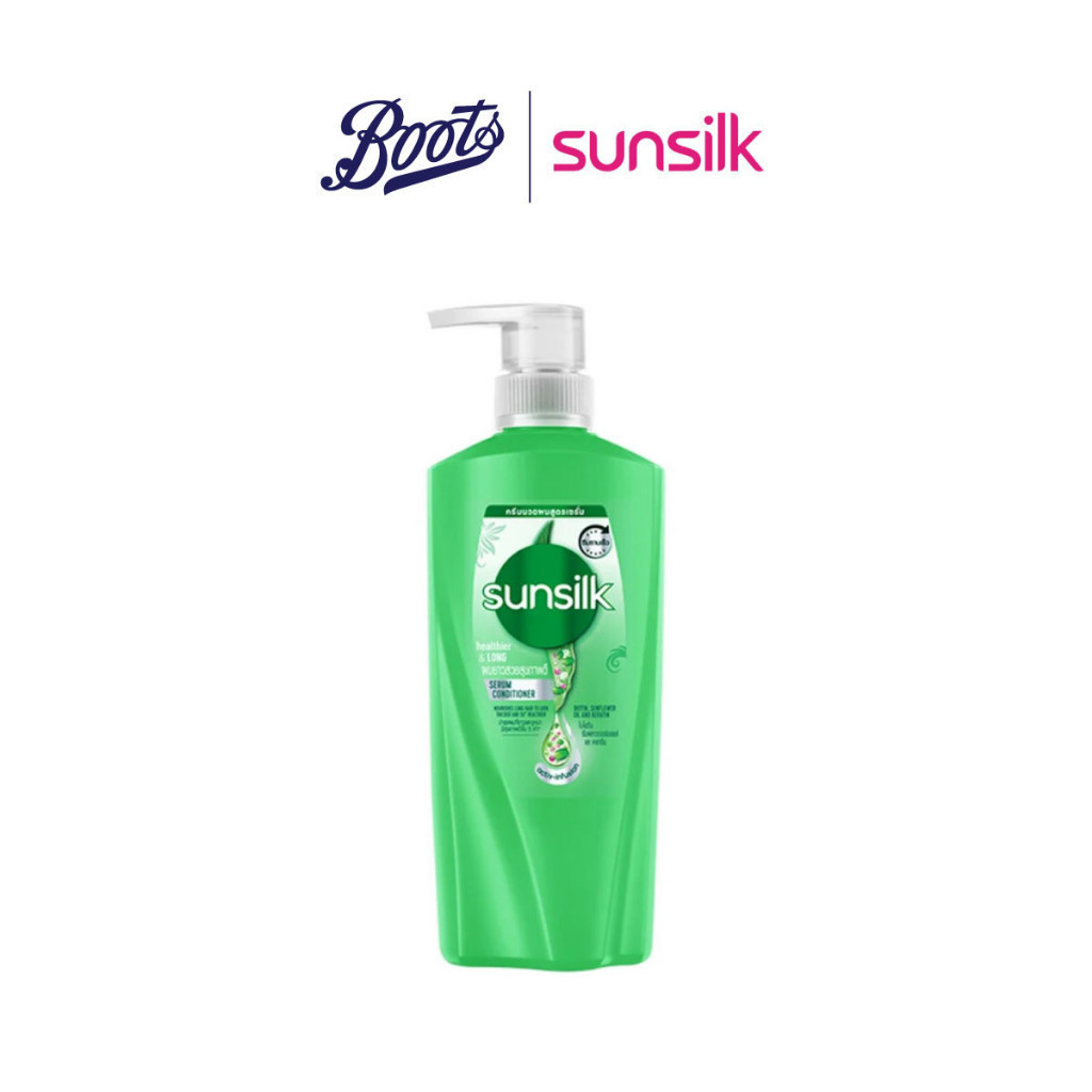 Sunsilk ซันซิล เฮลธีเออร์&ลอง เซรั่มคอนดิชันเนอร์ แอคทีฟ-อินฟิวส์ชั่น 350ml