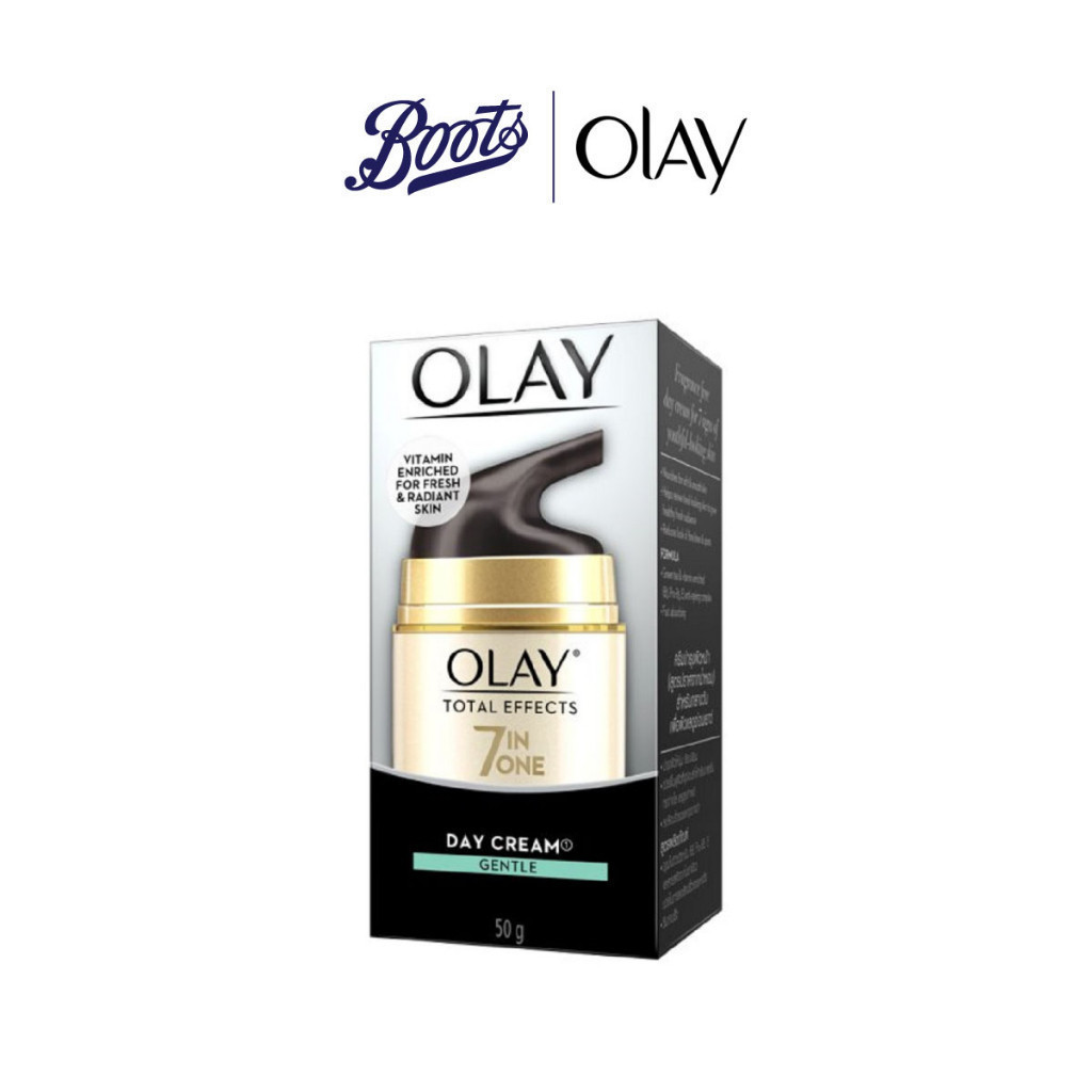 Olay โอเลย์ โททัล เอฟเฟ็คส์ 7 อิน 1 สูตรอ่อนโยน ครีมบำรุงผิว ต่อต้านริ้วรอย: เดย์ครีม เจนเทิล 50 g