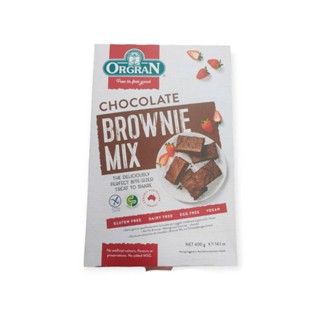 Orgran Chocolate Brownie Mix  แป้ง ทำ บราวนี่ รส ช็อคโกแลต ออร์แกรน 400 กรัม