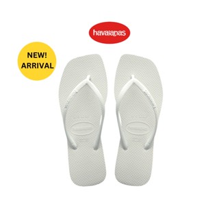 Havaianas รองเท้าผู้หญิง Slim Square Flip Flop - White  รุ่น 41483010001WTXX (รองเท้าแตะ รองเท้า รองเท้าแตะหญิง รองเท้าแตะผู้หญิง)