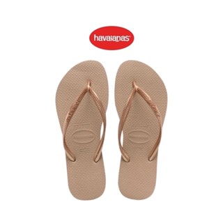 Havaianas รองเท้าแตะผู้หญิง SLIM PREP ROSE GOLD สีน้ำตาลทอง 40000303581GDXX (รองเท้าแตะ รองเท้าผู้หญิง รองเท้าแตะหญิง)