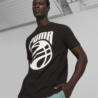 PUMA BASKETBALL - เสื้อยืดบาสเกตบอลผู้ชาย Posterize สีดำ - APP - 53859801