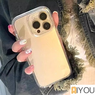 เคสโทรศัพท์มือถือแบบแข็ง ใส แต่งกลิตเตอร์ สําหรับ iPhone 15 14 Pro Max 13 Mini Ultra 11 Pro 12 XS Max