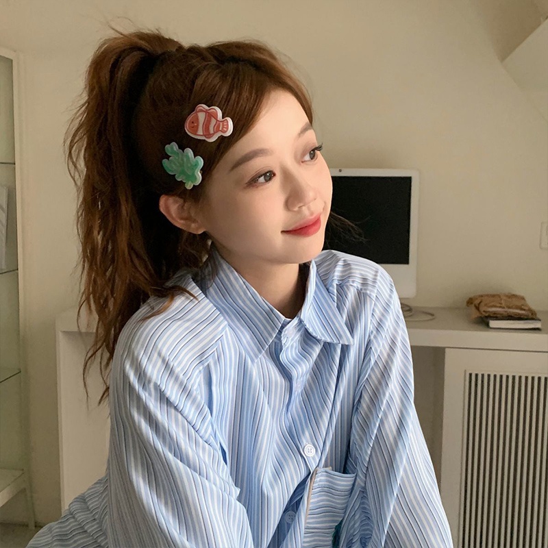 🔥XINYIA2🔥กิ๊บติดผม รูปเปลือกหอย ปลาดาว ประดับไข่มุกน่ารัก สําหรับผู้หญิง จํานวน 1 ชิ้น - รูปที่ 6