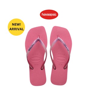 Havaianas รองเท้าผู้หญิง Slim Square Glitter - Pink  รุ่น 41481021750PIXX (รองเท้าแตะ รองเท้า รองเท้าแตะหญิง รองเท้าแตะผู้หญิง)