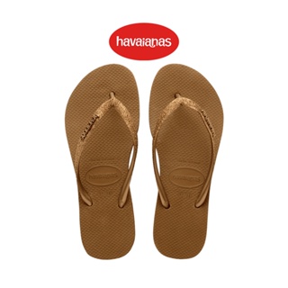 Havaianas รองเท้าแตะผู้หญิง Slim Flatform Sparkle Flip Flops - Bronze รุ่น 41472561856BRXX (รองเท้าแตะ รองเท้าผู้หญิง รองเท้าแตะหญิง)