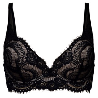 Triumph เสื้อชั้นในไม่มีโครงสวมใส่สบาย รุ่น Love Lace HU DV-R รหัส 10214165 L  สีดำ 0004