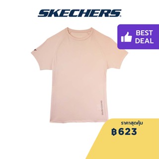 Skechers สเก็ตเชอร์ส เสื้อยืดแขนสั้นผู้หญิง Women  1st Series Short Sleeve Tee  Apparel - SP22Q4W365-01L4