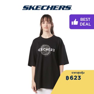 Skechers สเก็ตเชอร์ส เสื้อยืดแขนสั้นผู้ชาย Men Short Sleeve Tee - SL22Q4M288-002K