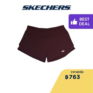 Skechers สเก็ตเชอร์ส กางเกงขาสั้นผู้หญิง Women Performance Running Shorts - SP22Q4W353-WINE