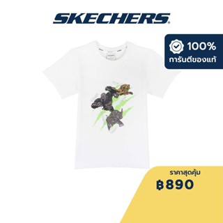 Skechers สเก็ตเชอร์ส เสื้อยืดแขนสั้นเด็ก Kids Transformers Short Sleeve Tee - SL223K244-00GK