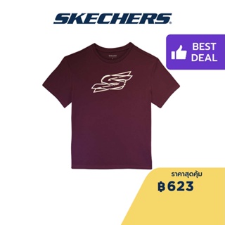 Skechers สเก็ตเชอร์ส เสื้อยืดแขนสั้นผู้หญิง Women Performance Short Sleeve Tee - SP22Q4W368-WINE