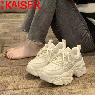 ✙KAISER/Caesar daddy รองเท้าผู้หญิงฤดูร้อน breathable หนา soled ulzzang รองเท้าผ้าใบผู้หญิงสบายๆอเนกประสงค์ Campus รองเท