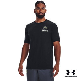 Under Armour UA Mens Schematic Logo Short Sleeve อันเดอร์ อาร์เมอร์ เสื้อออกกำลังกายสำหรับเทรนนิ่ง สำหรับผู้ชาย