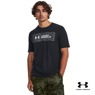 Under Armour Mens UA Wordmark Overlay Short Sleeve