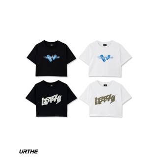 URTHE - เสื้อยืดครอป แขนสั้น รุ่น Crop Top Aug