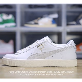 Puma Clyde OG รองเท้าผ้าใบลําลอง ข้อสั้น สีทอง สไตล์ปารีเซียเรโทร เหมาะกับการเล่นกีฬา