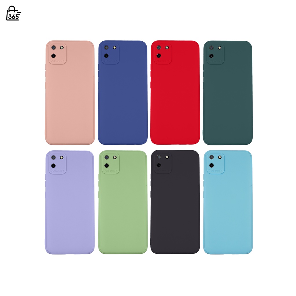 เคส สำหรับ Realme C11 2020 เคสซิลิโคน กันกล้อง สีพาสเทล TPU หนา
