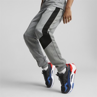 PUMA AUTO - กางเกงวอร์มขาจั๊มผู้ชาย BMW M Motorsport Slim Sweatpants สีเทา - APP - 53586603