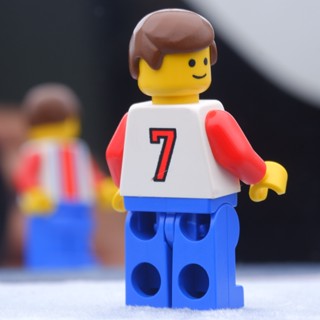 LEGO Soccer Player Red Team Number 7 Sport Town &amp; City